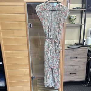 Old Navy Floral Maxi Dress - Pink and Green